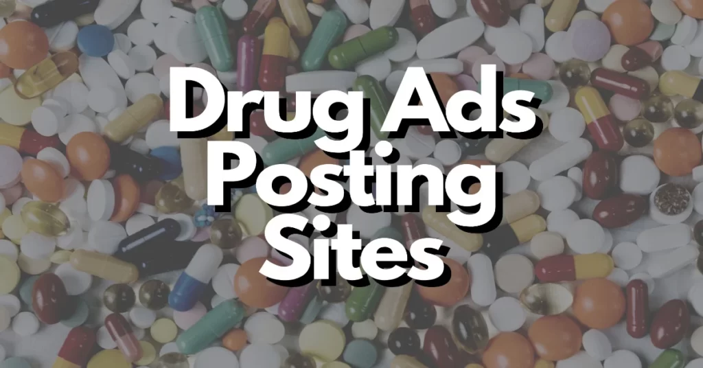 drug ads posting sites
