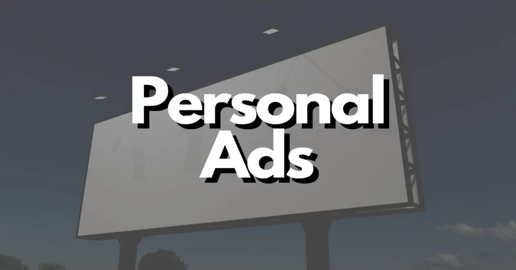 personal ads