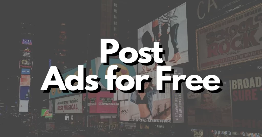 post ads for free